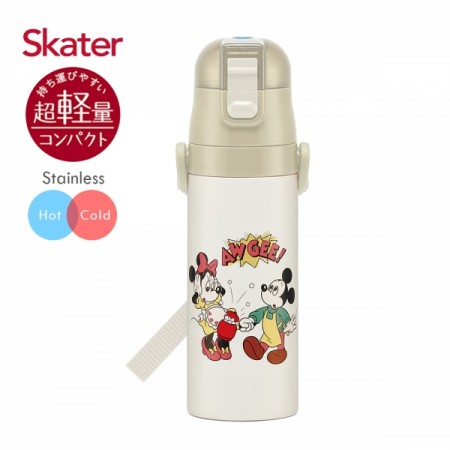 (現貨)❤️ㄚ比小鼻❤️◆原廠授權公司貨◆ Skater不鏽鋼直飲保溫水壺(470ml) 米奇Cooking